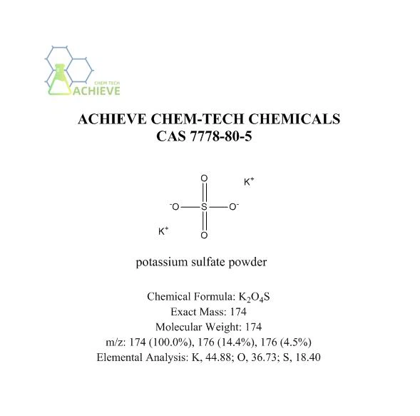 Polvere di solfato di potassio CAS 7778-80-5